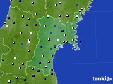 2015年03月04日の宮城県のアメダス(風向・風速)