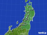 東北地方のアメダス実況(降水量)(2015年03月05日)