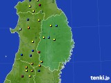 岩手県のアメダス実況(積雪深)(2015年03月05日)