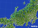 2015年03月05日の北陸地方のアメダス(気温)