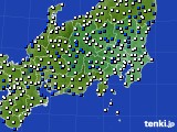 関東・甲信地方のアメダス実況(風向・風速)(2015年03月05日)