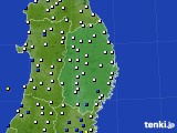 岩手県のアメダス実況(風向・風速)(2015年03月05日)