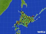 北海道地方のアメダス実況(積雪深)(2015年03月06日)