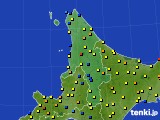 道北のアメダス実況(積雪深)(2015年03月08日)