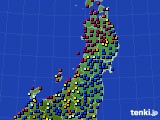 2015年03月08日の東北地方のアメダス(日照時間)