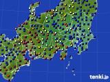 関東・甲信地方のアメダス実況(日照時間)(2015年03月08日)