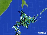 北海道地方のアメダス実況(気温)(2015年03月08日)