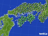 四国地方のアメダス実況(降水量)(2015年03月09日)