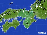 近畿地方のアメダス実況(降水量)(2015年03月10日)