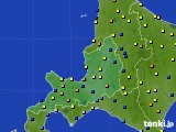 道央のアメダス実況(積雪深)(2015年03月10日)