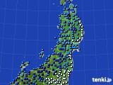 東北地方のアメダス実況(気温)(2015年03月10日)