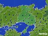 2015年03月10日の兵庫県のアメダス(風向・風速)