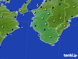 2015年03月10日の和歌山県のアメダス(風向・風速)