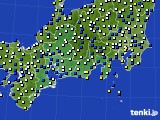 東海地方のアメダス実況(風向・風速)(2015年03月11日)