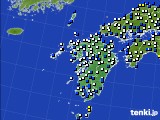九州地方のアメダス実況(風向・風速)(2015年03月11日)