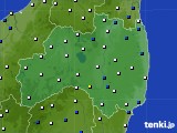 福島県のアメダス実況(風向・風速)(2015年03月11日)