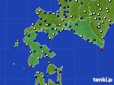 道南のアメダス実況(風向・風速)(2015年03月11日)