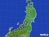 2015年03月12日の東北地方のアメダス(降水量)