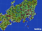 関東・甲信地方のアメダス実況(日照時間)(2015年03月12日)