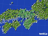 2015年03月12日の近畿地方のアメダス(風向・風速)