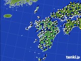 九州地方のアメダス実況(風向・風速)(2015年03月12日)