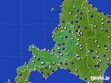 2015年03月12日の道央のアメダス(風向・風速)
