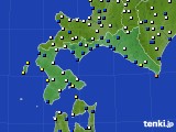 道南のアメダス実況(風向・風速)(2015年03月12日)