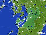 熊本県のアメダス実況(風向・風速)(2015年03月12日)