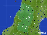 山形県のアメダス実況(風向・風速)(2015年03月12日)