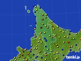 道北のアメダス実況(積雪深)(2015年03月13日)