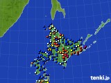 北海道地方のアメダス実況(日照時間)(2015年03月13日)