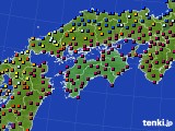 四国地方のアメダス実況(日照時間)(2015年03月13日)