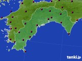 高知県のアメダス実況(日照時間)(2015年03月13日)