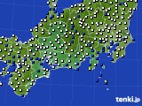 東海地方のアメダス実況(風向・風速)(2015年03月13日)