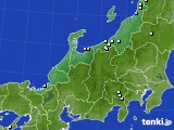 北陸地方のアメダス実況(降水量)(2015年03月14日)