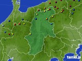 長野県のアメダス実況(積雪深)(2015年03月14日)