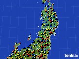 2015年03月14日の東北地方のアメダス(日照時間)