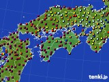 四国地方のアメダス実況(日照時間)(2015年03月14日)
