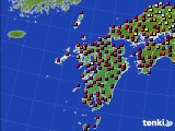 九州地方のアメダス実況(日照時間)(2015年03月14日)