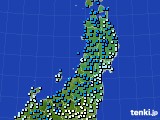 東北地方のアメダス実況(気温)(2015年03月14日)