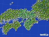 近畿地方のアメダス実況(気温)(2015年03月14日)