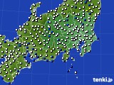 2015年03月14日の関東・甲信地方のアメダス(風向・風速)