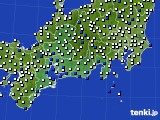 東海地方のアメダス実況(風向・風速)(2015年03月14日)