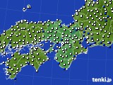 2015年03月14日の近畿地方のアメダス(風向・風速)