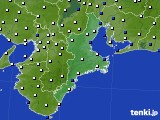 三重県のアメダス実況(風向・風速)(2015年03月14日)