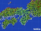 近畿地方のアメダス実況(日照時間)(2015年03月15日)