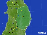 岩手県のアメダス実況(積雪深)(2015年03月16日)