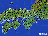 近畿地方のアメダス実況(日照時間)(2015年03月16日)
