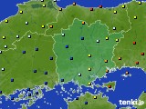 岡山県のアメダス実況(日照時間)(2015年03月16日)