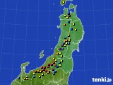 東北地方のアメダス実況(積雪深)(2015年03月17日)